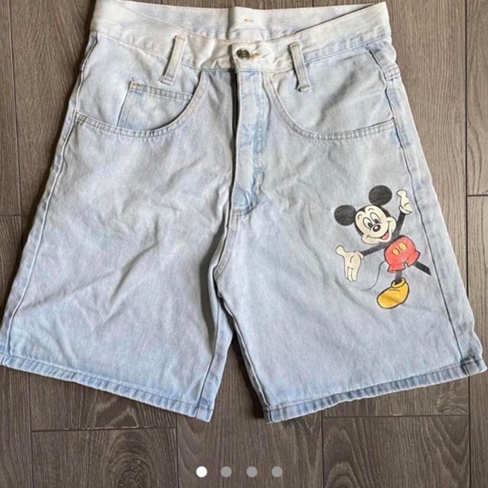 Vintage denim Mickey Mouse shorts